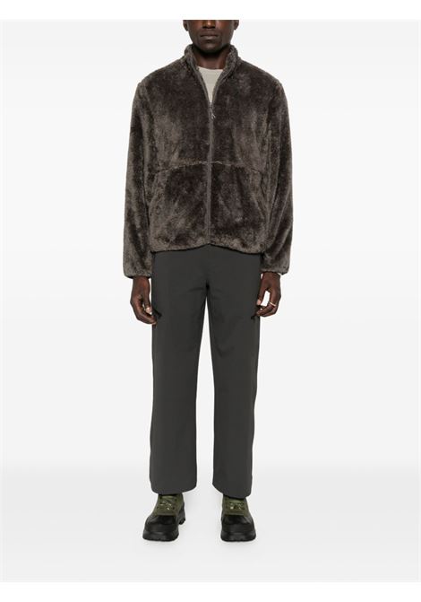 adapt plush fleece jacket man dark taupe HIKING PATROL | AW25014DK TAUPE